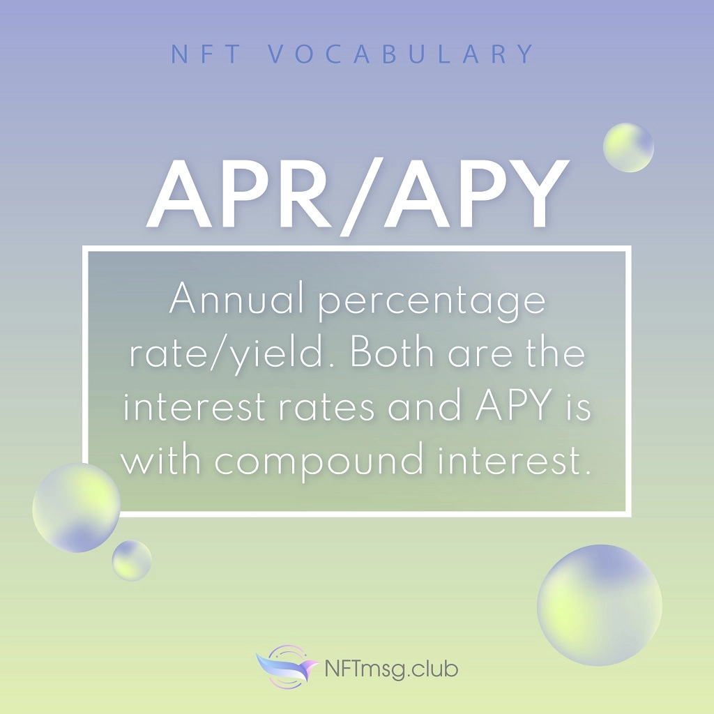 APR is annual percentage rate and APY is annual percentage yield. Both are the interest rates and APY is calculated with compound interest.