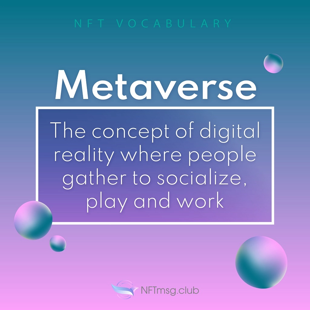 Metaverse is the concept of digital reality where people gather to socialize, play and work.